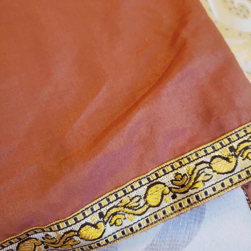 Wrap Skirt With Trimmed Hem - Picture 2 of 4